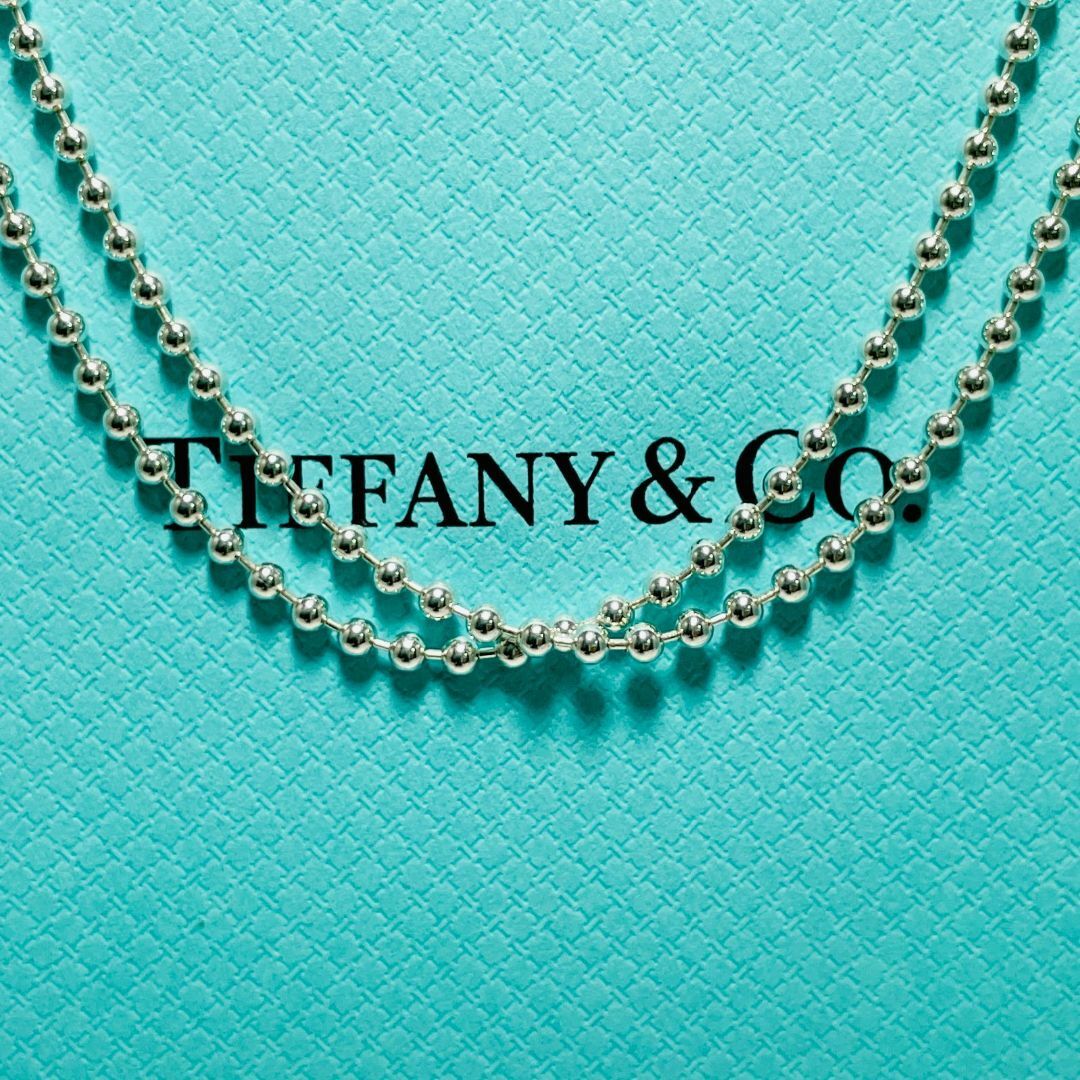 Tiffany & Co.(ティファニー)の88cm ティファニー ボールチェーン ロング ネックレス シルバー★921 レディースのアクセサリー(ネックレス)の商品写真