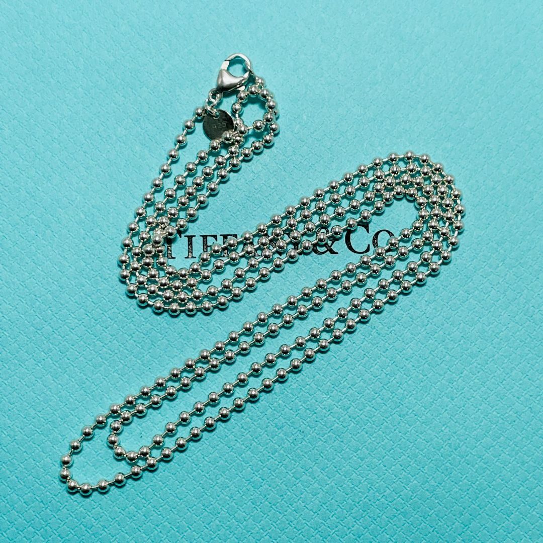 Tiffany & Co.(ティファニー)の88cm ティファニー ボールチェーン ロング ネックレス シルバー★921 レディースのアクセサリー(ネックレス)の商品写真