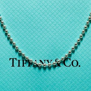 Tiffany & Co. - 88cm ティファニー ボールチェーン ロング ネックレス シルバー★921