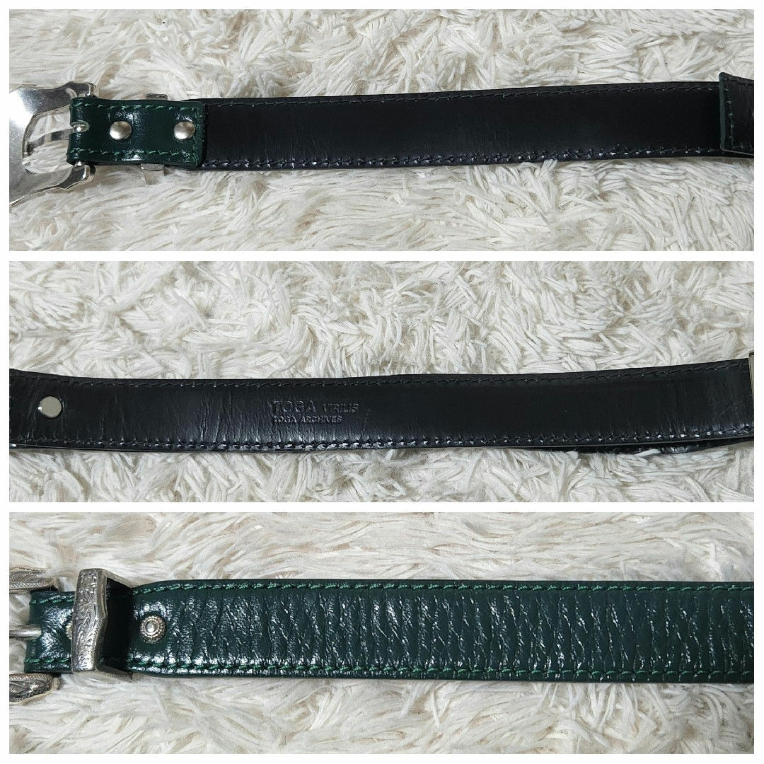 TOGA VIRILIS(トーガビリリース)の希少 美品 TOGA VIRILIS METAL BACKLE BELT メンズのファッション小物(ベルト)の商品写真