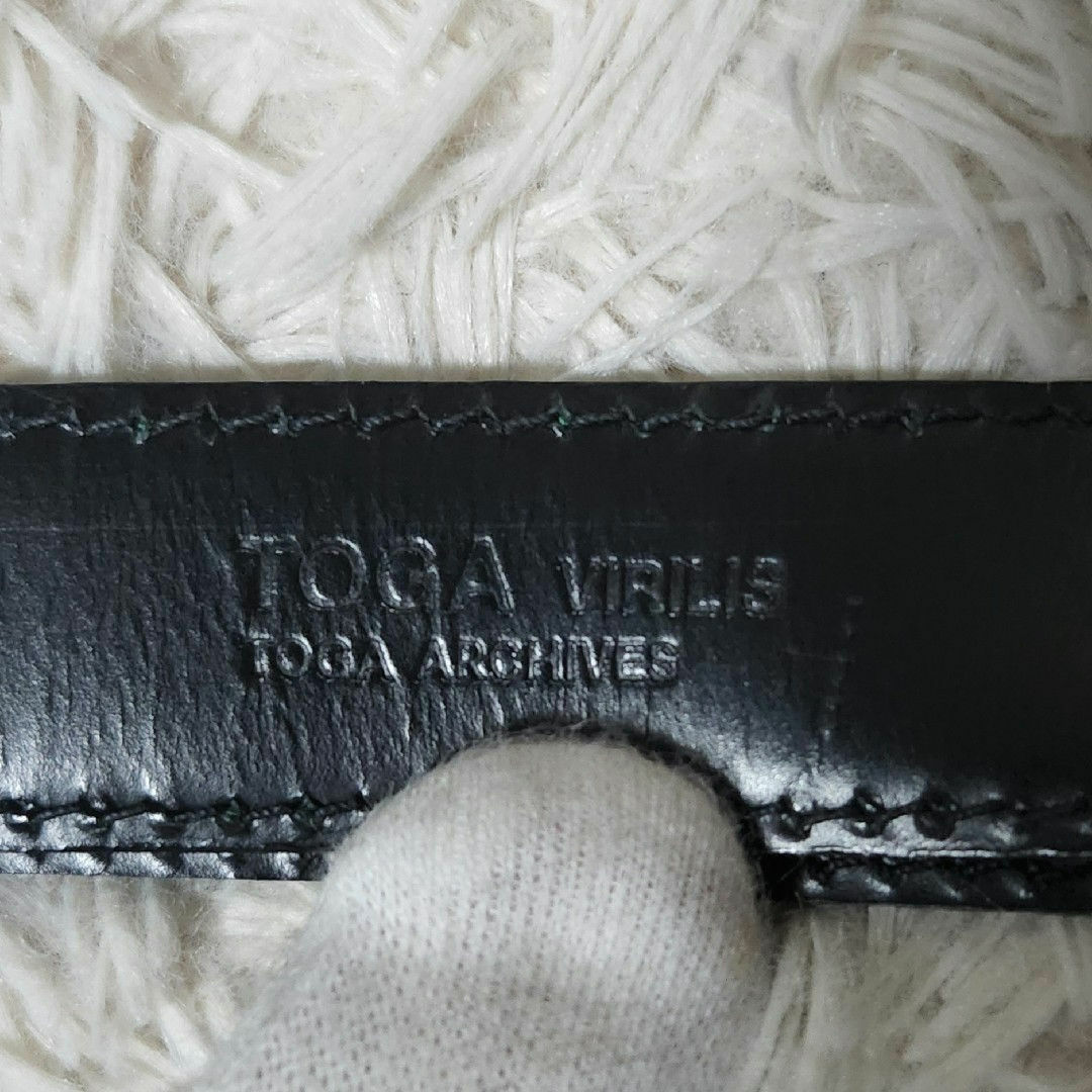 TOGA VIRILIS(トーガビリリース)の希少 美品 TOGA VIRILIS METAL BACKLE BELT メンズのファッション小物(ベルト)の商品写真
