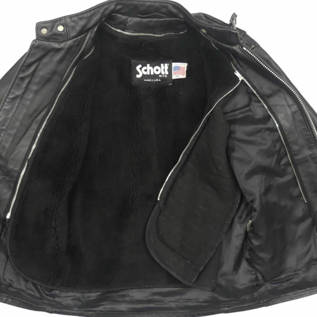 schott(ショット)のSchott ショット 641 ライダースジャケット 34シングルHH9522 メンズのジャケット/アウター(レザージャケット)の商品写真