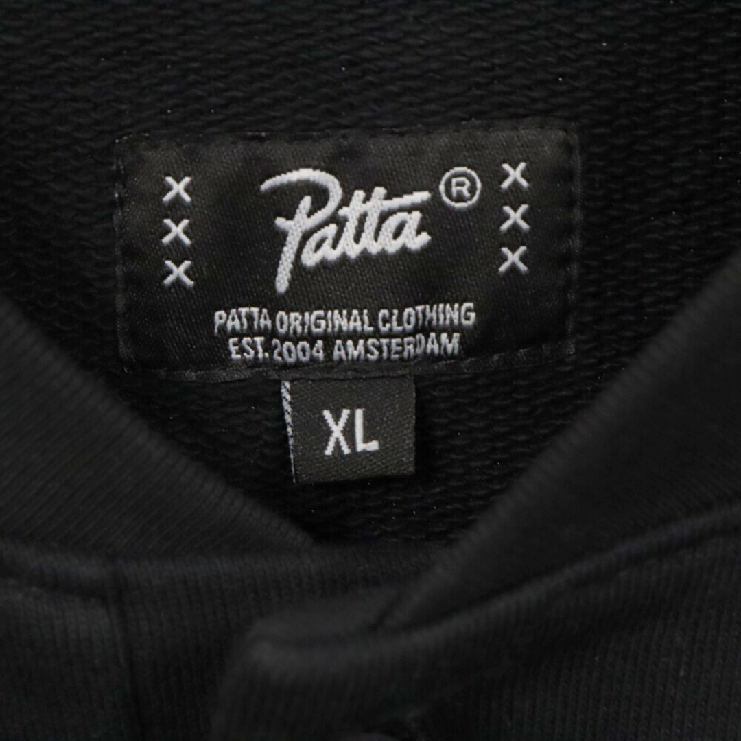 Patta パタ ヘンリーネック スウェットトレーナー ブラック メンズのトップス(スウェット)の商品写真