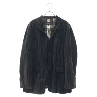 バーバリーブラックレーベル(BURBERRY BLACK LABEL)のBURBERRY BLACK LABEL バーバリー ブラックレーベル ピンストライプベロア 3Bテーラードジャケット ブラック BMP34-717-09(テーラードジャケット)