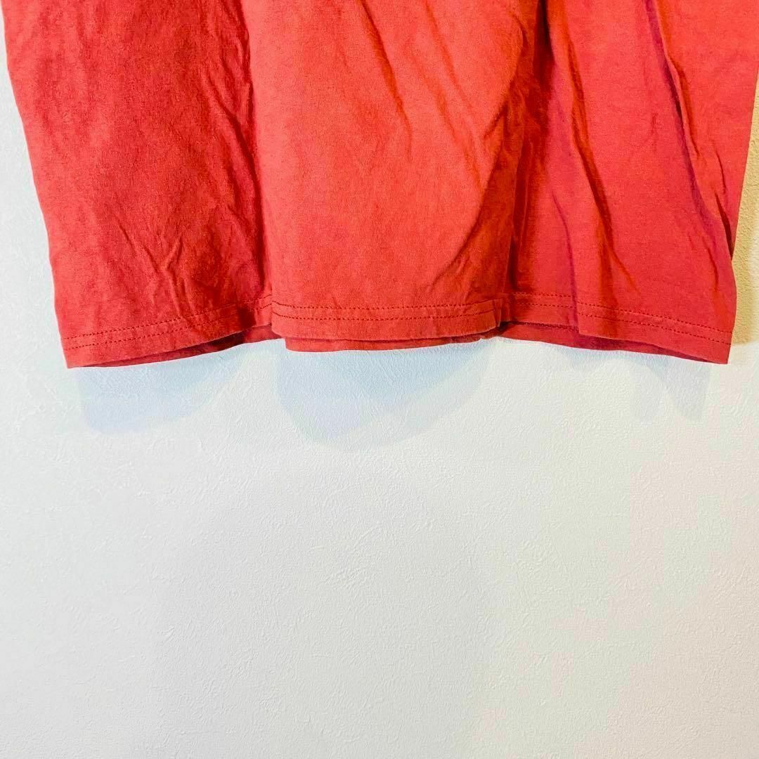 LLAMAGEDDON アルパカ　ロゴTシャツ　綿100% アメリカ　赤茶　F メンズのトップス(Tシャツ/カットソー(半袖/袖なし))の商品写真