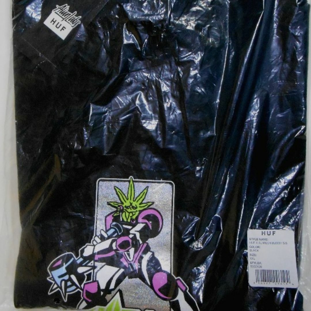 HUF(ハフ)のHUF×ALIENLABS*ハフ*US:XXL[MECH BUDDY]黒半袖T メンズのトップス(Tシャツ/カットソー(半袖/袖なし))の商品写真