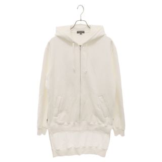 コムデギャルソンオムプリュス(COMME des GARCONS HOMME PLUS)のCOMME des GARCONS HOMME PLUS コムデギャルソンオムプリュス 22SS SIDE ZIP PARKAスカルプリント サイド ジップ ロング パーカー AD2021 PI-T013 ホワイト(パーカー)