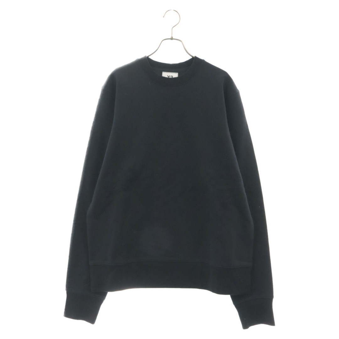 Y-3(ワイスリー)のY-3 ワイスリー CLASSIC BACK LOGO CREW SWEATSHIRT クラシック バックロゴ クルーネック スウェットトレーナーシャツ ブラック FN3371 メンズのトップス(スウェット)の商品写真