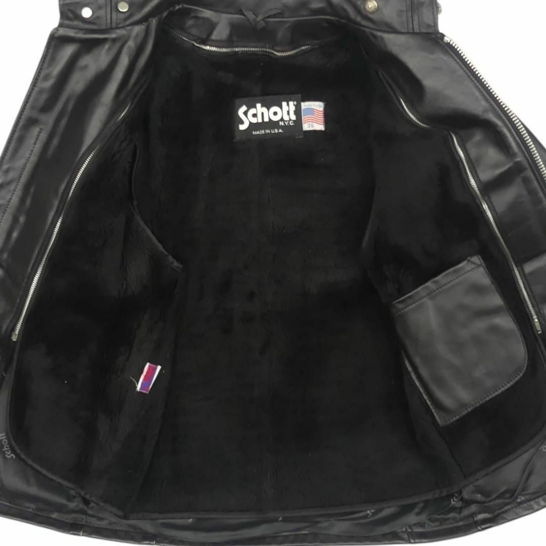 schott(ショット)のSchott ショット 641 ライダースジャケット 36シングルHH9523 メンズのジャケット/アウター(レザージャケット)の商品写真