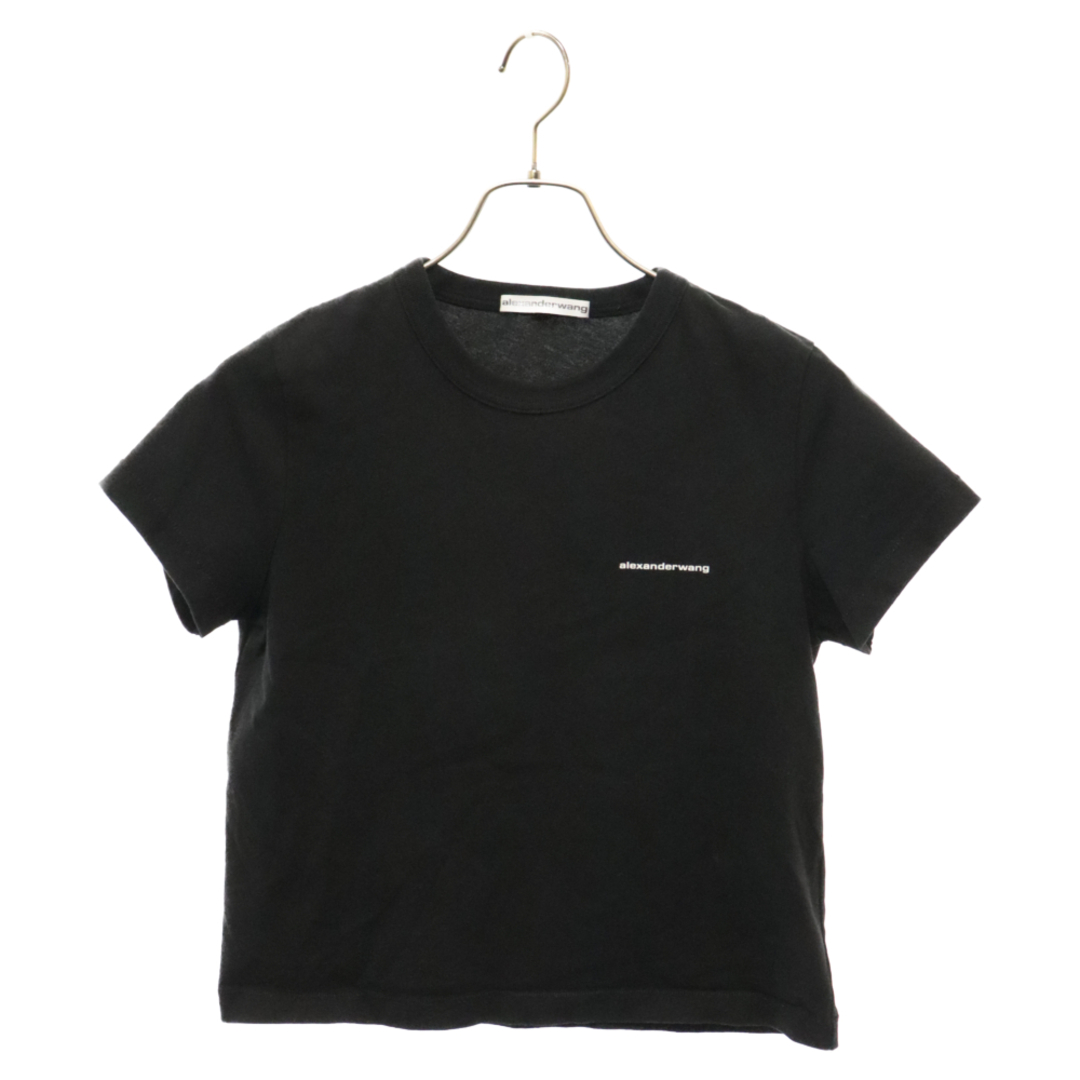 Alexander Wang(アレキサンダーワン)のALEXANDER WANG アレキサンダーワン 22AW ロゴプリント クルーネック カットソー 半袖Tシャツ ブラック レディース 1CC2221634 メンズのトップス(Tシャツ/カットソー(半袖/袖なし))の商品写真