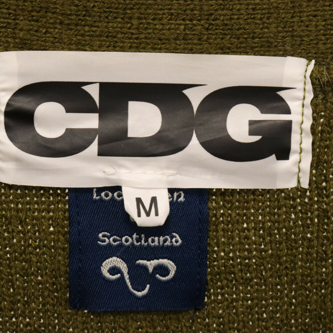 CDG COMME des GARCONS シーディージー コムデギャルソン 20AW ×LOCHAVEN of SCOTLAND ロックエーベン オブ スコットランド ウール ニット セーター カーディガン カーキ SZ-N006 メンズのトップス(カーディガン)の商品写真