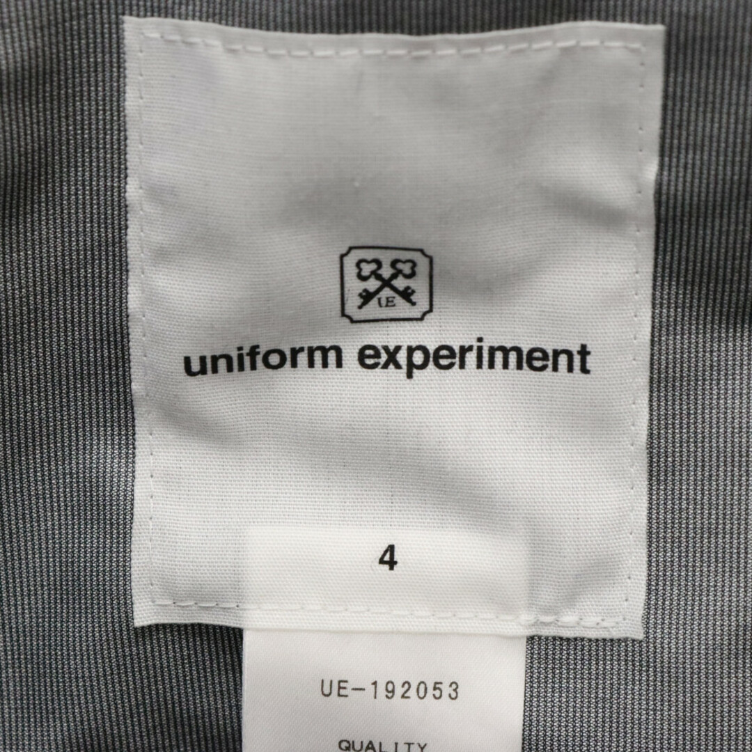 uniform experiment(ユニフォームエクスペリメント)のUNIFORM EXPERIMENT ユニフォームエクスペリメント 19AW 3LAYER NYLON SEAMTAPED MA-1 ナイロン フライト ボンバージャケット ブラック UE-192053 メンズのジャケット/アウター(フライトジャケット)の商品写真