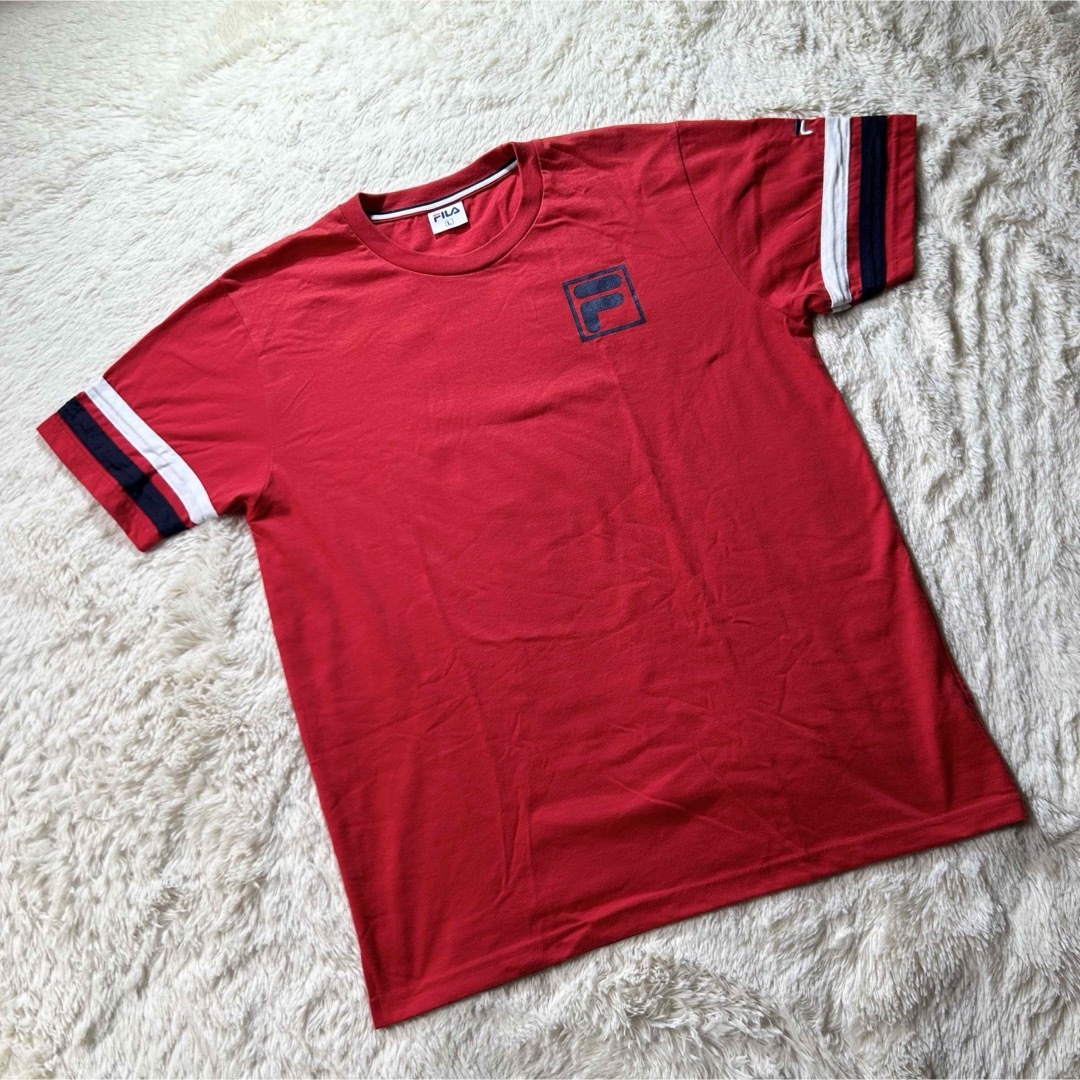 FILA(フィラ)のFILAフィラ　ビックバックプリント　半袖Tシャツ　 Lサイズ　レッド メンズのトップス(Tシャツ/カットソー(半袖/袖なし))の商品写真