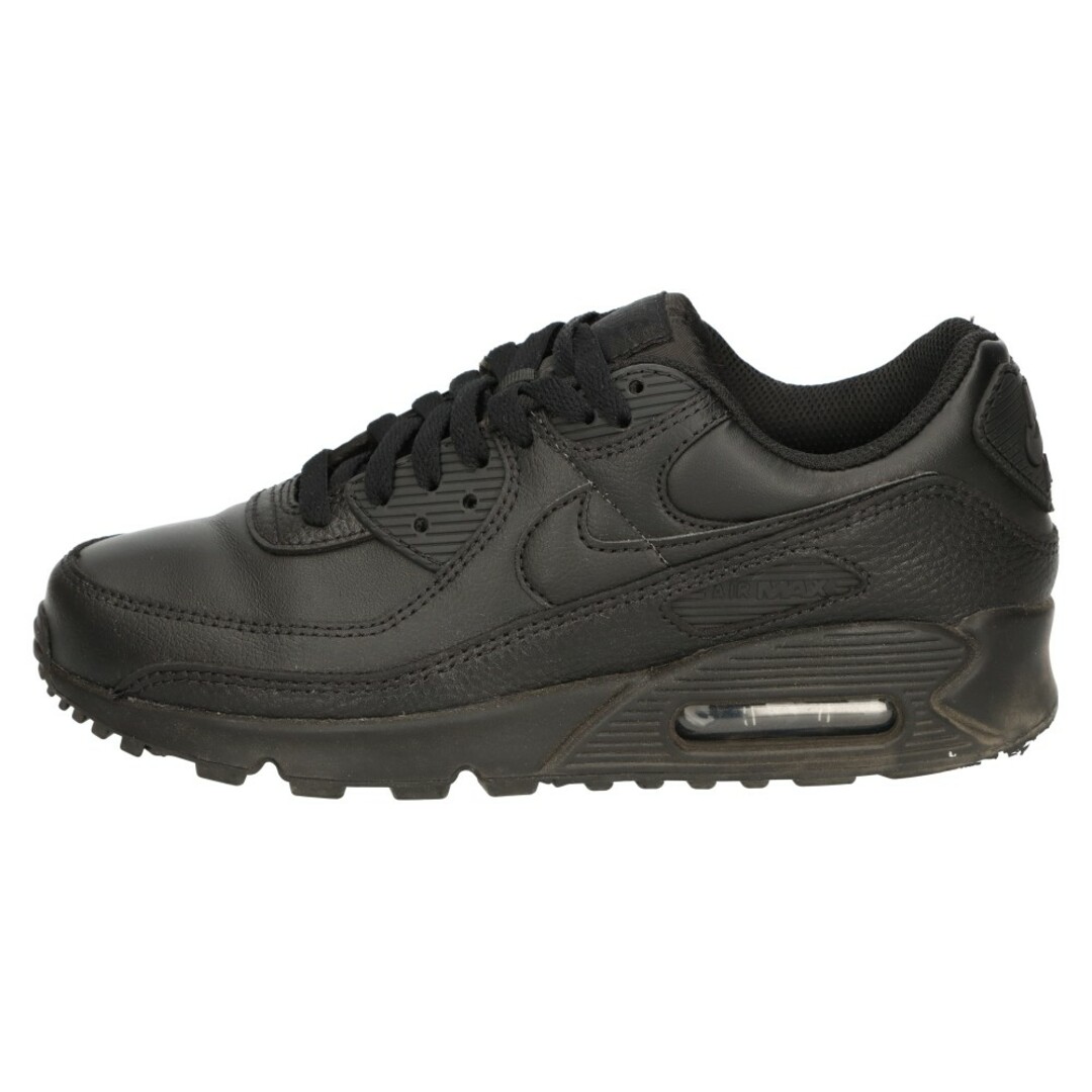 NIKE(ナイキ)のNIKE ナイキ AIR MAX 90 LTR TRIPLE BLACK エアマックス90 レザー トリプルブラック ローカットスニーカー ブラック US7/25.0cm CZ5594-001 レディースの靴/シューズ(スニーカー)の商品写真