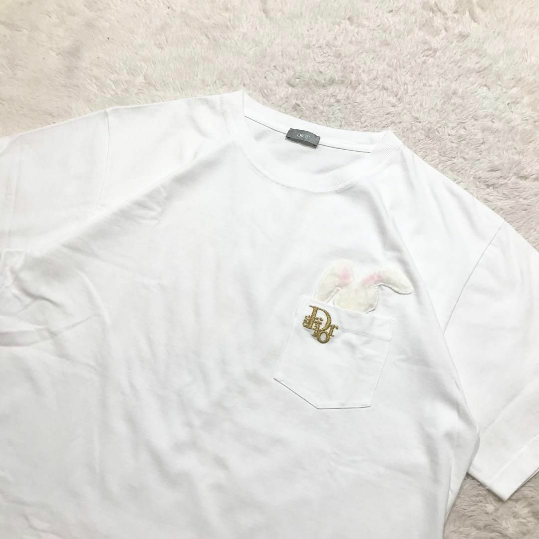 DIOR HOMME(ディオールオム)の【完売品☆極美品☆XXL】DIOR ERL バニーアップリケ Tシャツ メンズのトップス(Tシャツ/カットソー(半袖/袖なし))の商品写真