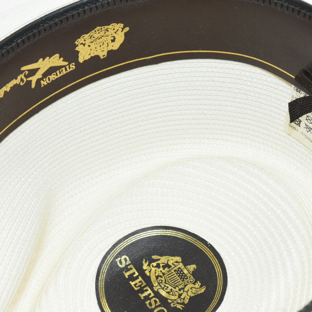 STETSON ステットソン STRATOLINER MILAN FEDORA ストラトライナー フローレンティンミラン 中折れストローハット ホワイト メンズの帽子(ハット)の商品写真