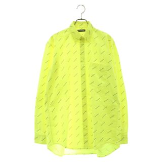 バレンシアガ(Balenciaga)のBALENCIAGA バレンシアガ ロゴ総柄プリントロングスリーブシャツ 長袖シャツ 534333 TILX6 イエロー(シャツ)