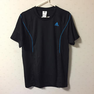 アディダス(adidas)のアディダス 半袖 Tシャツ スポーツウェア 黒 青 M(Tシャツ(半袖/袖なし))