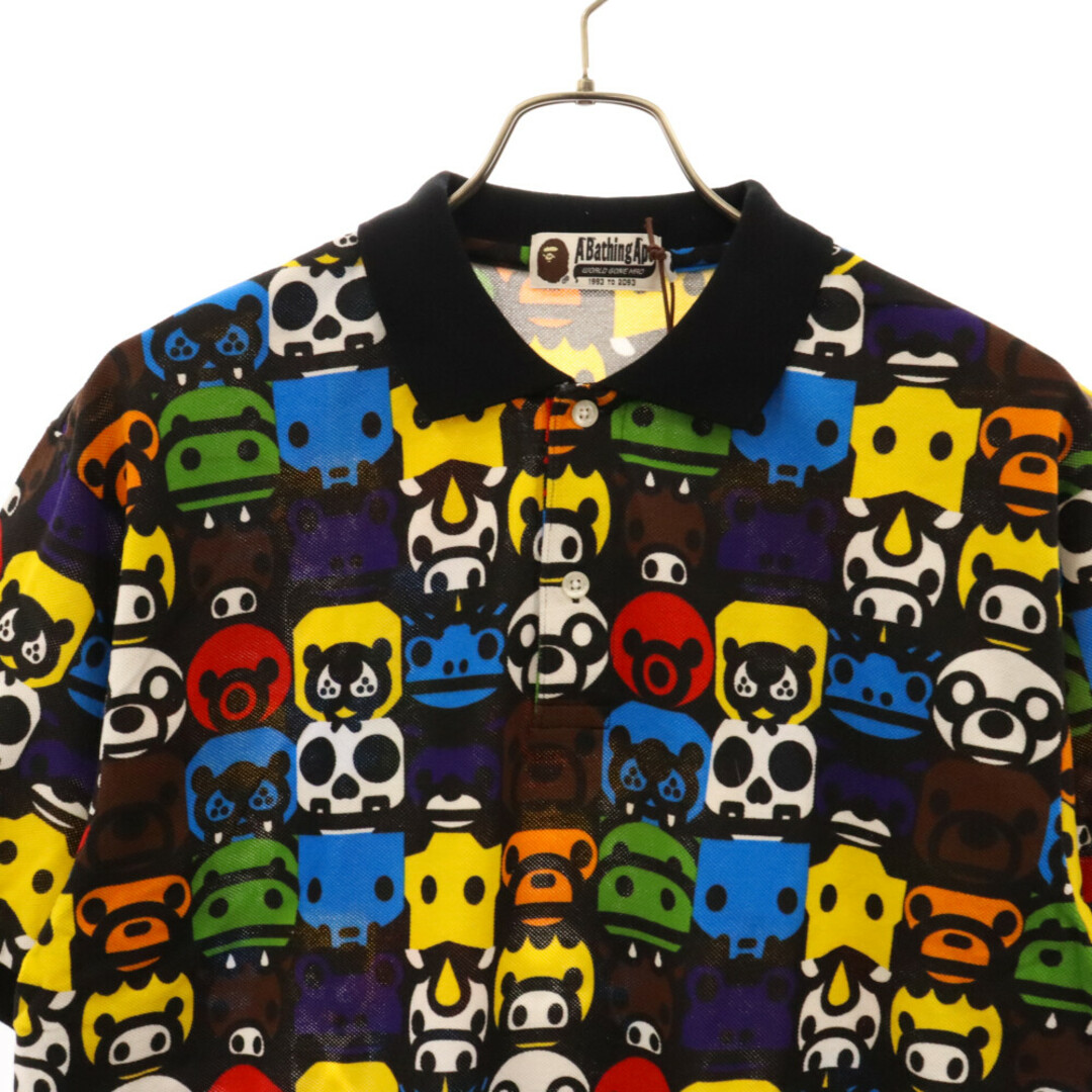 A BATHING APE(アベイシングエイプ)のA BATHING APE アベイシングエイプ ベビーマイロ 半袖ポロシャツ 002P09801015 マルチカラー メンズのトップス(シャツ)の商品写真