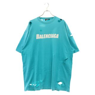 Balenciaga - バレンシアガ BALENCIAGA 22SS T-shirt クラッシュ加工の Balenciaga - バレンシアガ BALENCIAGA 22SS T-shirt クラッシュ加工の