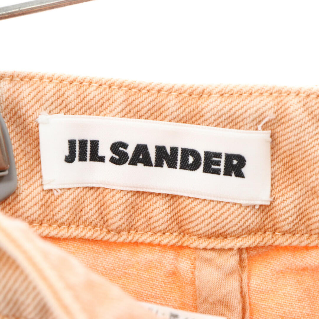 Jil Sander(ジルサンダー)のJIL SANDER ジルサンダー カットオフ ルーズフィット ワイドデニムパンツ オレンジ JSWU316405 WU240000A レディース レディースのパンツ(デニム/ジーンズ)の商品写真