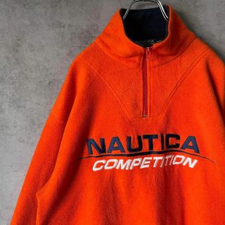 ノーティカ(NAUTICA)の【usa製、ビッグ刺繍ロゴ、ハーフジップ】NAUTICAフリースジャケット古着(その他)