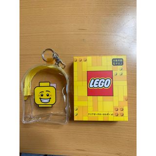 レゴ(Lego)の5     非売品　LEGO クリアポーチキーホルダー　イエロー(キーホルダー)