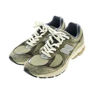 ニューバランス(New Balance)のNew Balance ニューバランス スニーカー 27.5cm カーキx茶 【古着】【中古】(スニーカー)