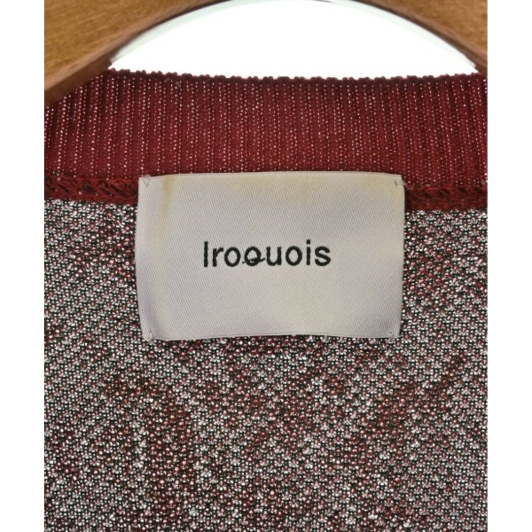 Iroquois(イロコイ)のiroquois イロコイ ニット・セーター 1(S位) 赤 【古着】【中古】 メンズのトップス(ニット/セーター)の商品写真