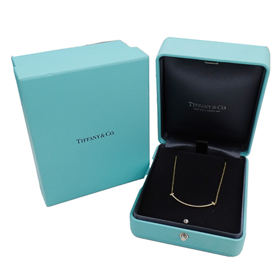 Tiffany & Co.(ティファニー)のティファニー TIFFANY&Co. ネックレス レディース ブランド 750YG ダイヤモンド Tスマイル スモール イエローゴールド 63058777 ジュエリー【中古】 レディースのアクセサリー(ネックレス)の商品写真