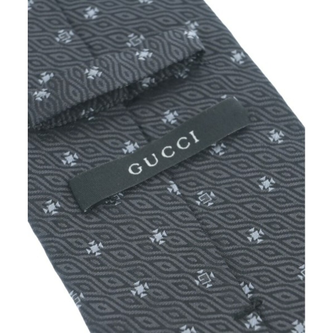 Gucci(グッチ)のGUCCI グッチ ネクタイ - グレー(総柄) 【古着】【中古】 メンズのファッション小物(ネクタイ)の商品写真