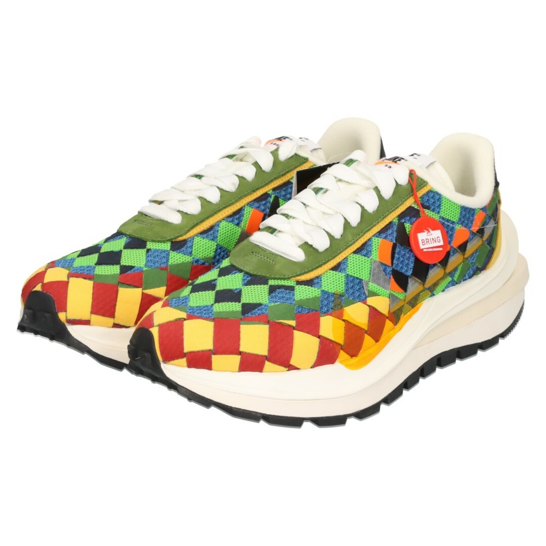 NIKE(ナイキ)のNIKE ナイキ ナイキ×sacai×Jean Paul Gaultier WOVEN NIKE VAPORWAFFLE ウーブン ヴェイパーワッフル グリーンガスト ローカットスニーカー US10.5 DR5209-300 メンズの靴/シューズ(スニーカー)の商品写真