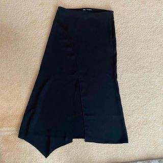 ザラ(ZARA)のZARA スカート S 黒 新品未使用(ロングスカート)