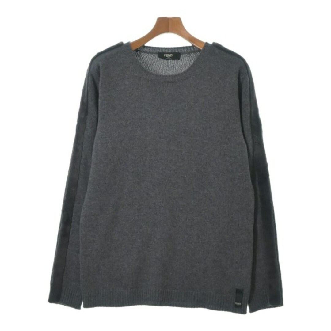 FENDI - FENDI フェンディ ニット・セーター 50(XL位) グレー 【古着 FENDI - FENDI フェンディ ニット・セーター 50(XL位) グレー 【古着