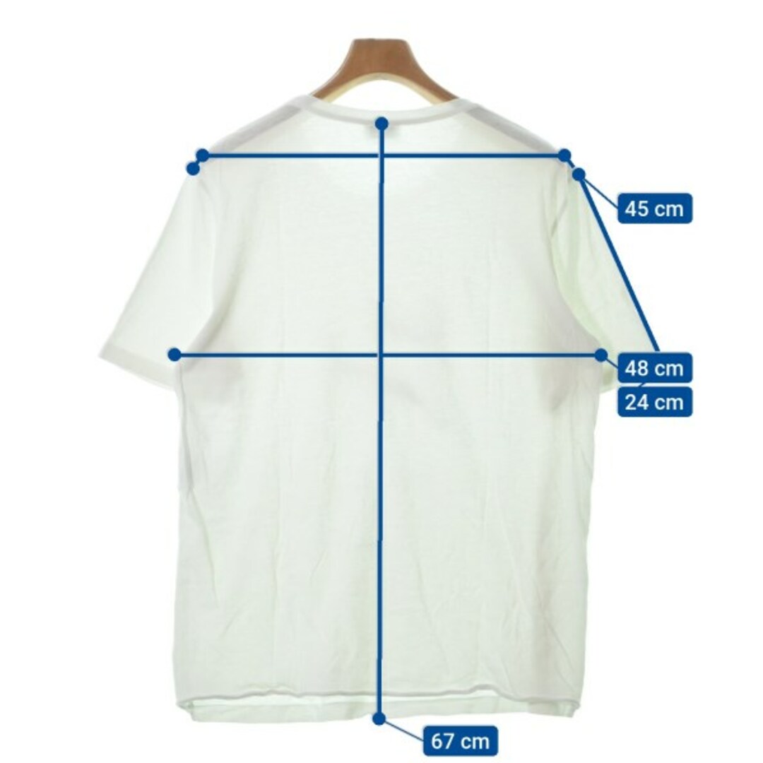 SAINT LAURENT PARIS Tシャツ・カットソー S 白 【古着】【中古】 メンズのトップス(Tシャツ/カットソー(半袖/袖なし))の商品写真