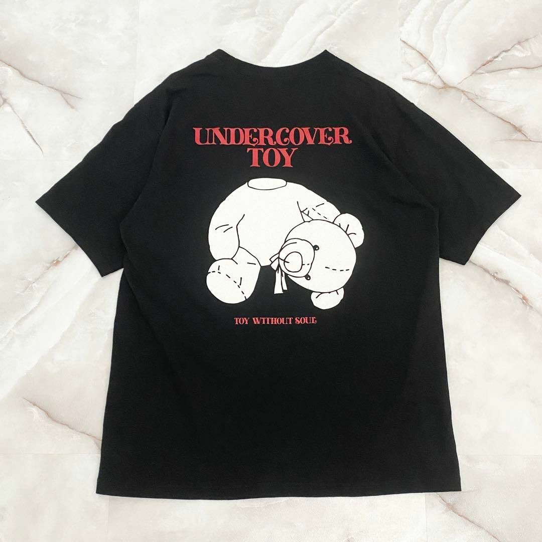 UNDERCOVER(アンダーカバー)のA12611 アンダーカバー　デストロイテディベアプリントT ブラック　3 メンズのトップス(Tシャツ/カットソー(半袖/袖なし))の商品写真