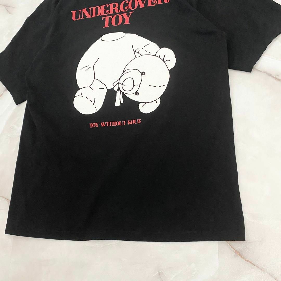 UNDERCOVER(アンダーカバー)のA12611 アンダーカバー　デストロイテディベアプリントT ブラック　3 メンズのトップス(Tシャツ/カットソー(半袖/袖なし))の商品写真