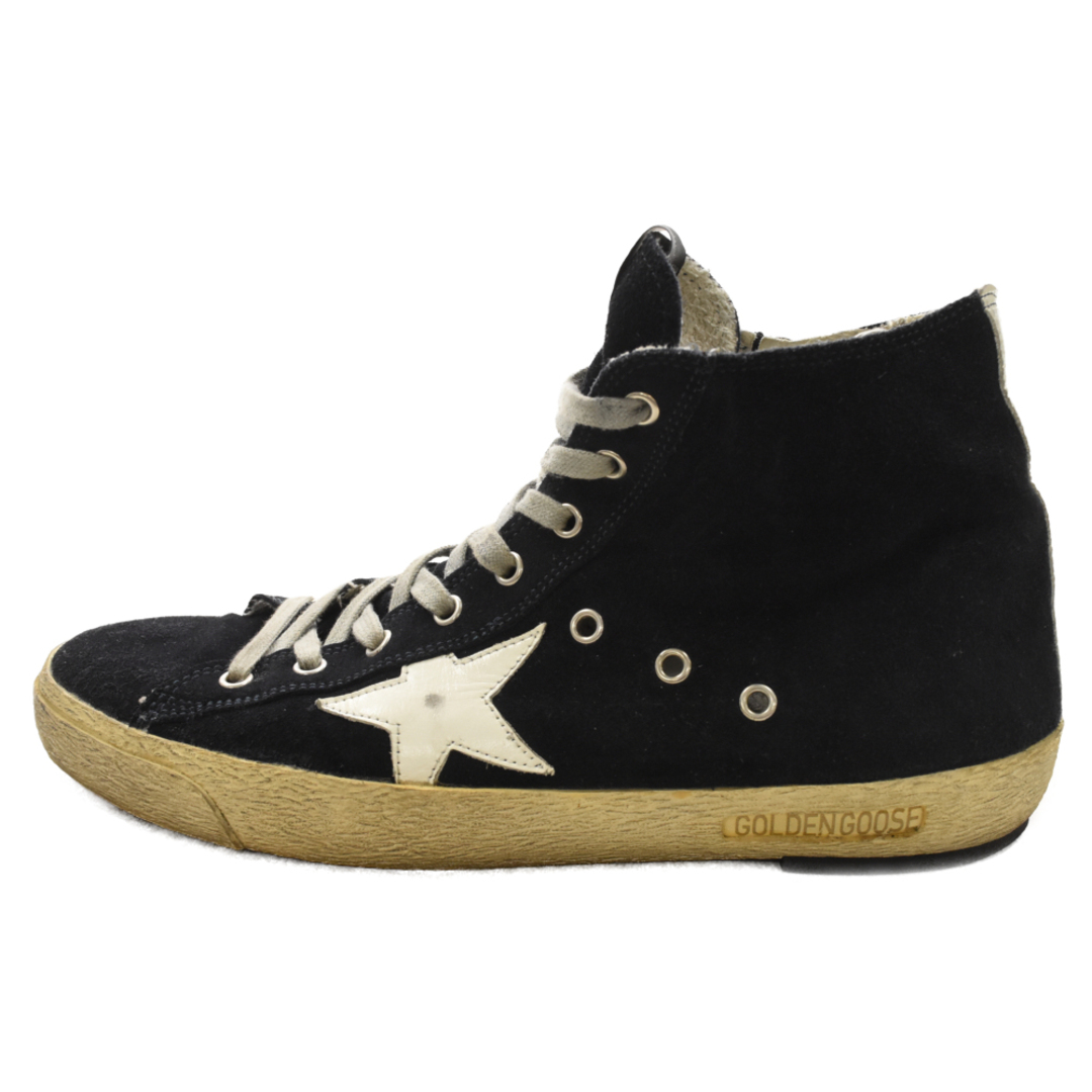 GOLDEN GOOSE(ゴールデングース)のGOLDEN GOOSE DELUXE BRAND ゴールデングースデラックスブランド ヴィンテージ加工サイドジップキャンバスハイカットスニーカー size43 GCOMS591 メンズの靴/シューズ(スニーカー)の商品写真