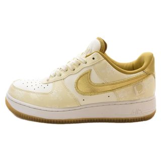 ナイキ(NIKE)のNIKE ナイキ ナイキ WORLD WIDE PACK AIR FORCE 1 KATAKANA エアフォース1 ロー カタカナ ローカットスニーカー シューズ ホワイト/ゴールド US8.5/26.5cm DA1343-170(スニーカー)