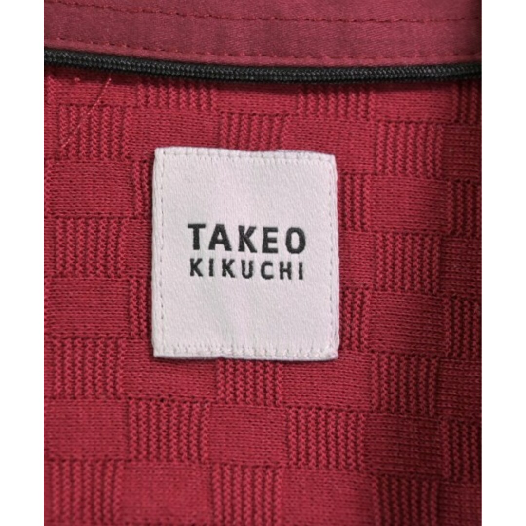 TAKEO KIKUCHI(タケオキクチ)のTAKEO KIKUCHI タケオ　キクチ カジュアルシャツ 1(S位) 赤 【古着】【中古】 メンズのトップス(シャツ)の商品写真