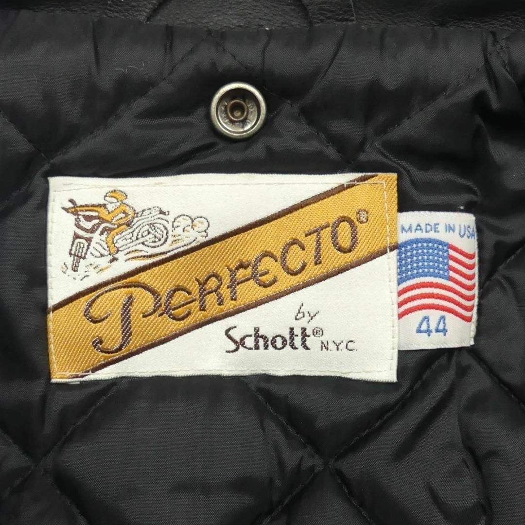 schott(ショット)のSchott ショット ライダースジャケット ダブル 44 USA製HH9493 メンズのジャケット/アウター(レザージャケット)の商品写真
