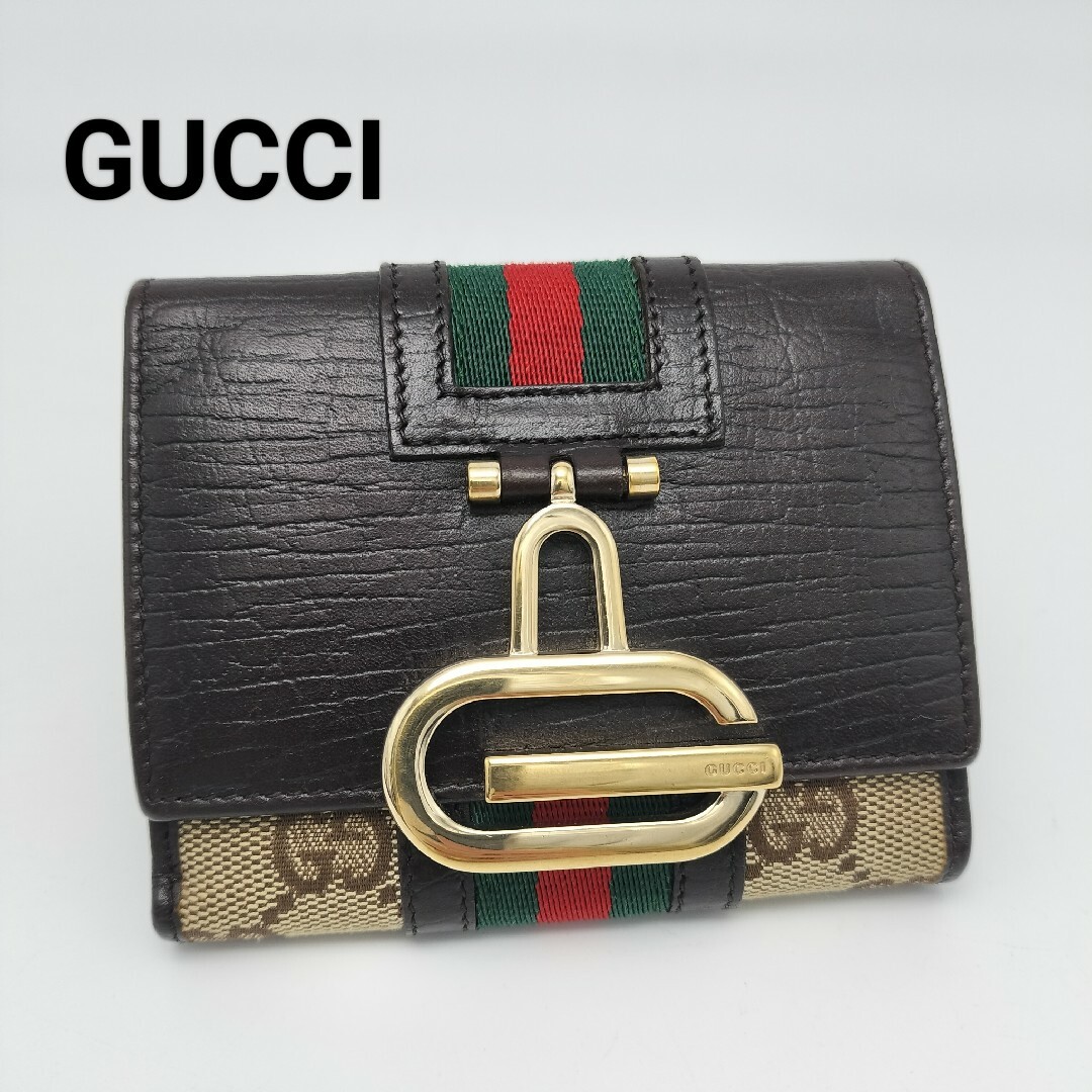 Gucci(グッチ)の未使用に近い✨グッチ　折り財布　シェリーライン レディースのファッション小物(財布)の商品写真