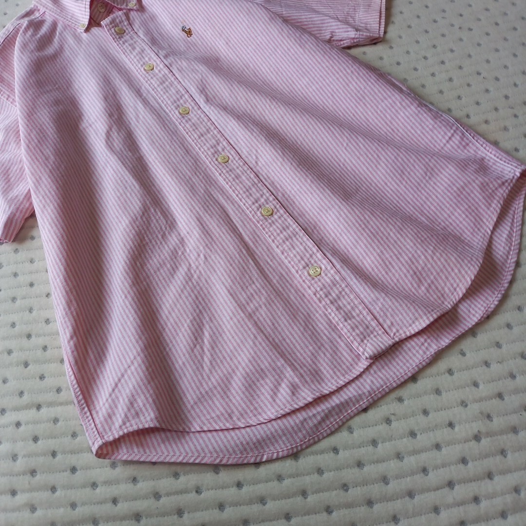 POLO RALPH LAUREN(ポロラルフローレン)のPOLO RALPH LAUREN  ストライプ 半袖シャツ 150サイズ キッズ/ベビー/マタニティのキッズ服男の子用(90cm~)(その他)の商品写真