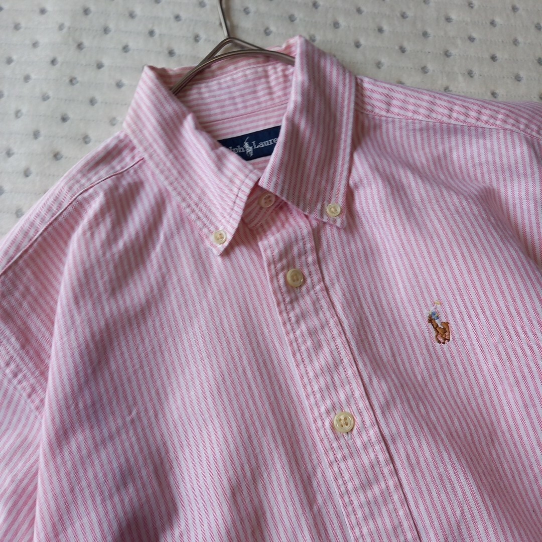 POLO RALPH LAUREN(ポロラルフローレン)のPOLO RALPH LAUREN  ストライプ 半袖シャツ 150サイズ キッズ/ベビー/マタニティのキッズ服男の子用(90cm~)(その他)の商品写真