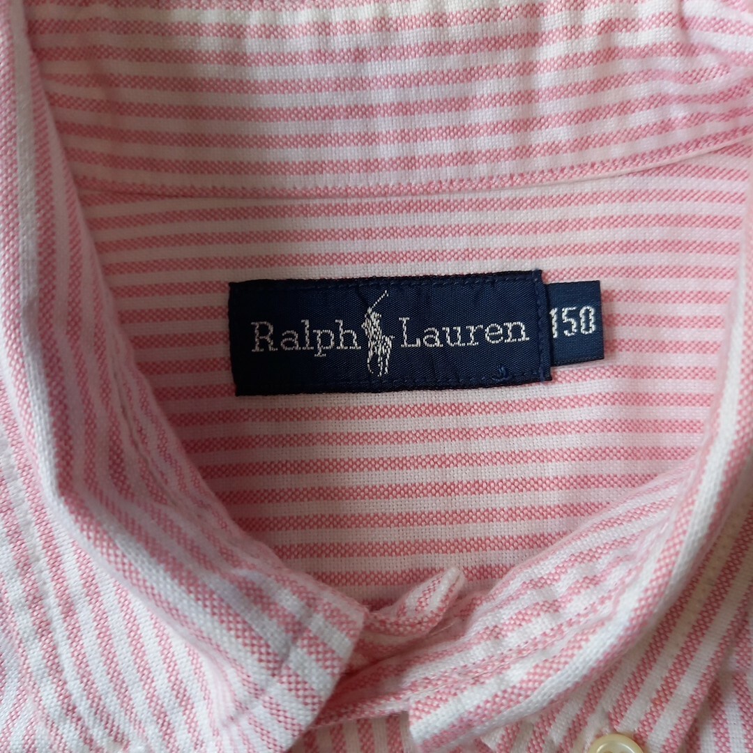 POLO RALPH LAUREN(ポロラルフローレン)のPOLO RALPH LAUREN  ストライプ 半袖シャツ 150サイズ キッズ/ベビー/マタニティのキッズ服男の子用(90cm~)(その他)の商品写真