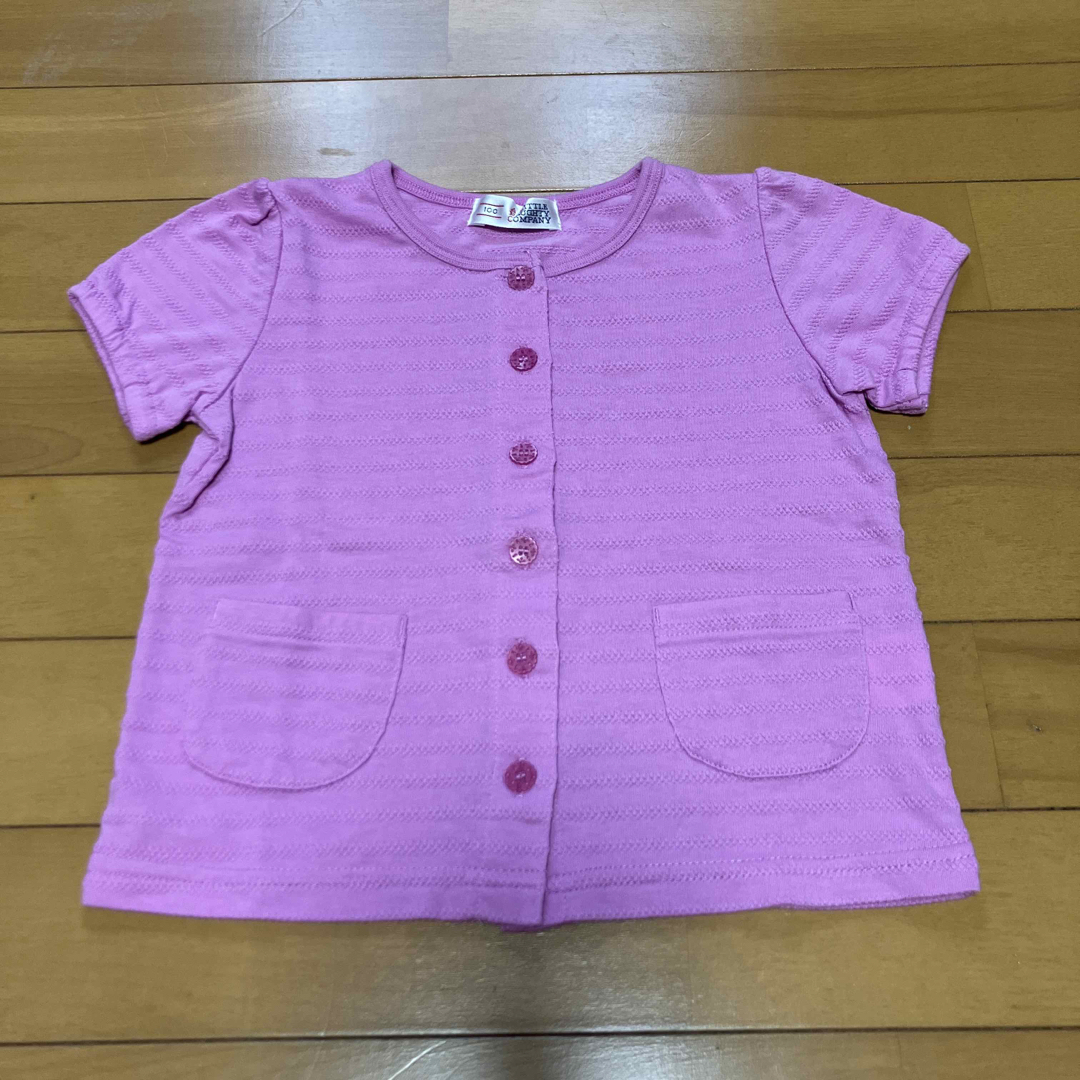 半袖カーディガン　100cm キッズ/ベビー/マタニティのキッズ服女の子用(90cm~)(カーディガン)の商品写真