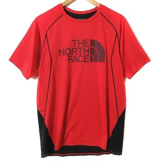 ザノースフェイス(THE NORTH FACE)のザノースフェイス NT12273 Tシャツ 半袖 ロゴプリント 赤 レッド L(Tシャツ/カットソー(半袖/袖なし))