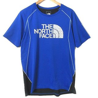 ザノースフェイス(THE NORTH FACE)のザノースフェイス NT61971 Tシャツ 半袖 ロゴプリント 青 ブルー L(Tシャツ/カットソー(半袖/袖なし))