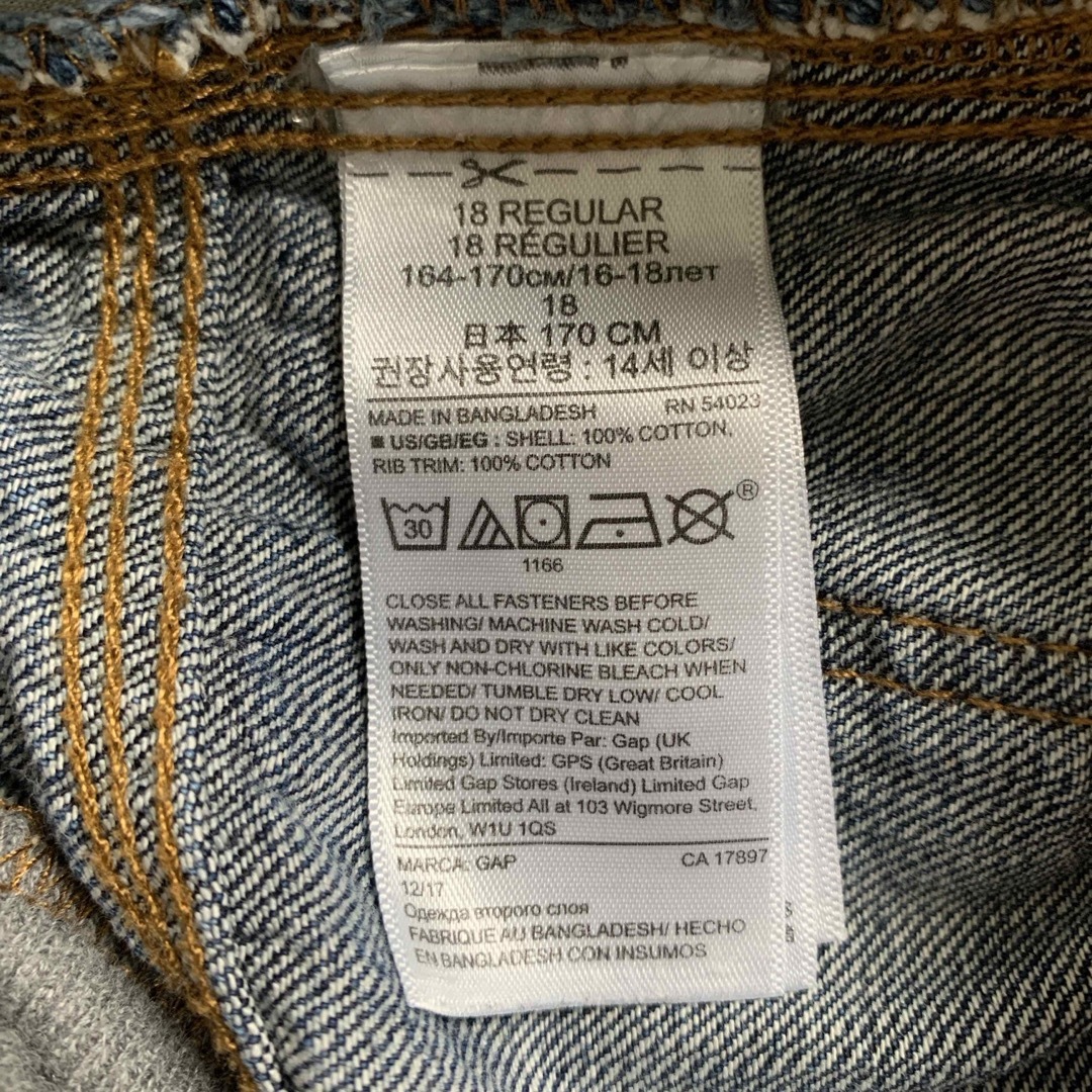 GAP Kids(ギャップキッズ)のGap Kids デニムショートパンツ　短パン　170 （164〜170㎝） キッズ/ベビー/マタニティのキッズ服男の子用(90cm~)(パンツ/スパッツ)の商品写真