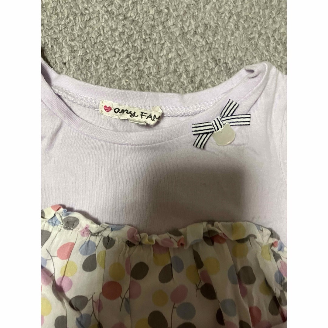 anyFAM(エニィファム)のエニィファム ロンT チュニック  110cm キッズ/ベビー/マタニティのキッズ服女の子用(90cm~)(Tシャツ/カットソー)の商品写真